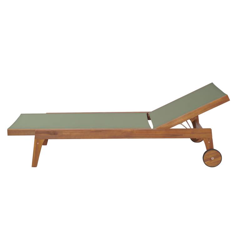 Christopher Knight Home - Orion Acacia Wood Outdoor Chaise Lounger