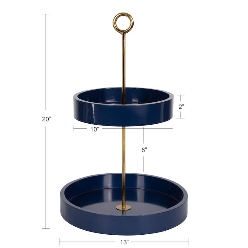 Kate and Laurel Lipton Tiered Decorative Tray