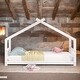 preview thumbnail 2 of 27, Twin Size House Bed Wood Bed,Solid Construction