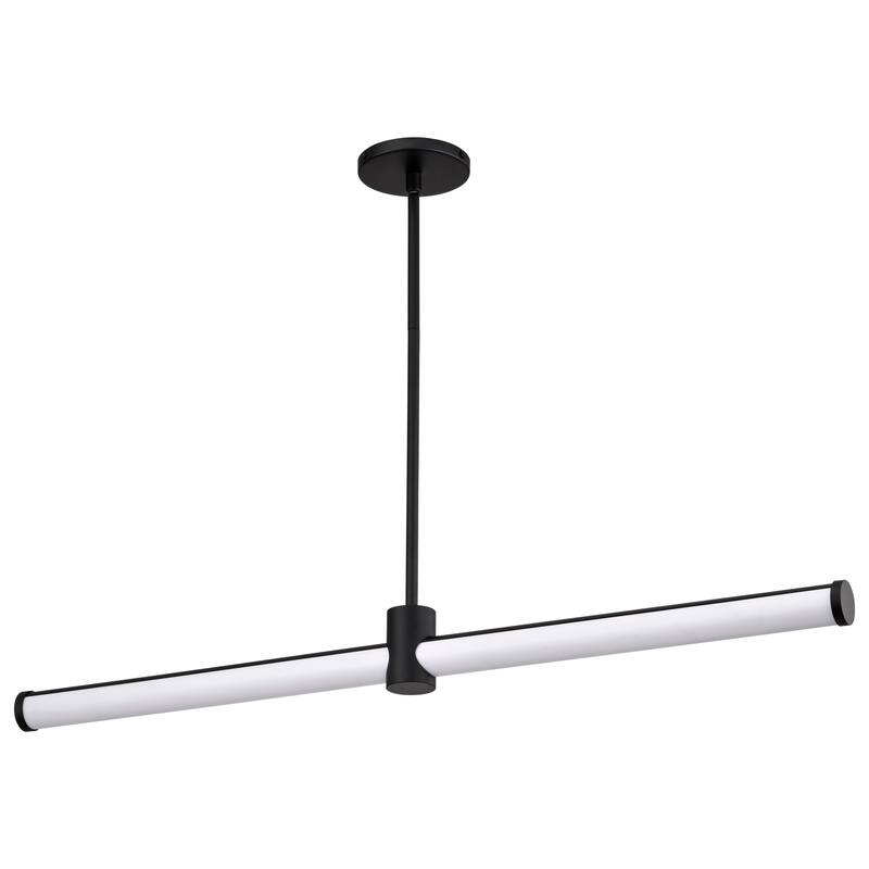 Bowman 36 Inch LED Island Pendant Matte Black Acrylic Lens - Matte Black