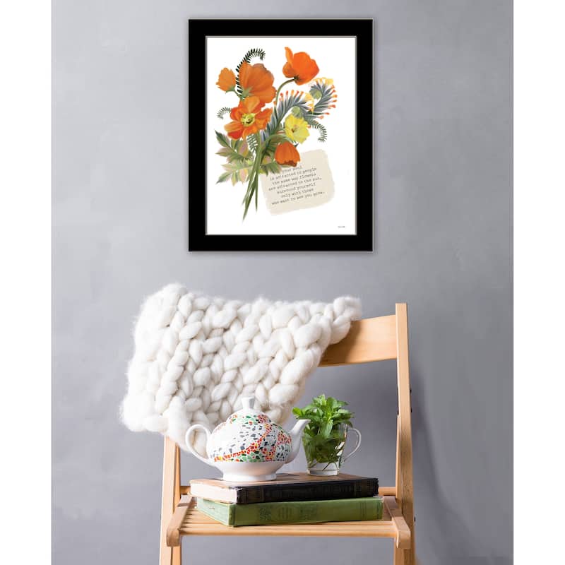 TrendyDecor4U Contemporary "See You Grow" Framed Print Wall Art