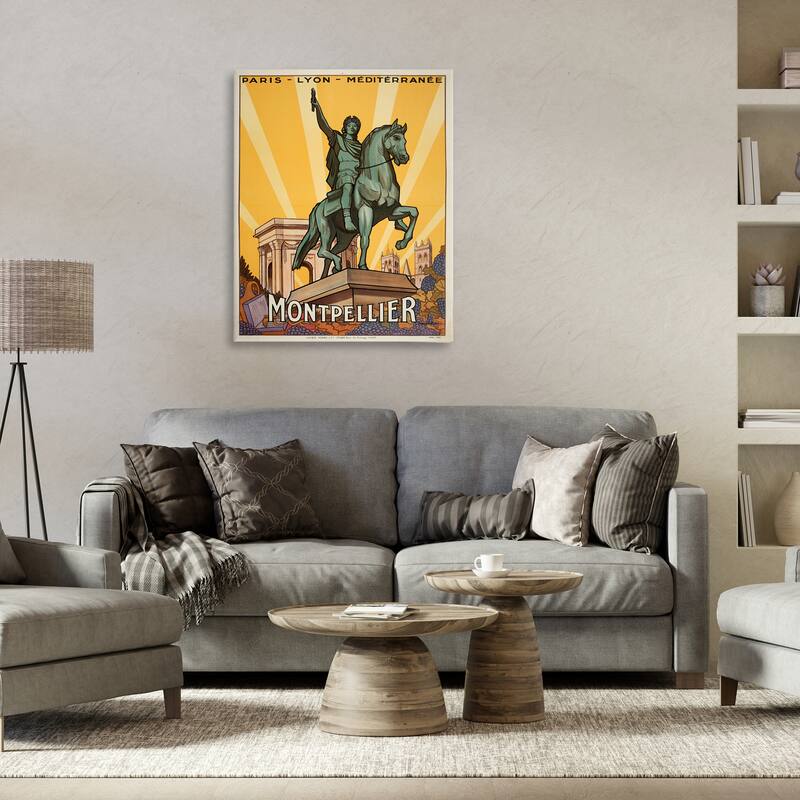 Stupell Montpellier Vintage Advertisement Canvas Wall Art Design By Marcus Jules