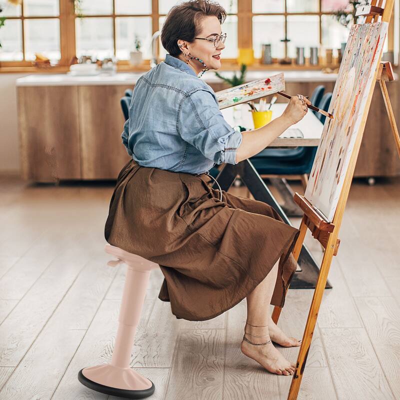 Adjustable Wobble Stool for Kids and Adults Ergonomic Active Sitting Chair with Non Slip Base