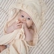 preview thumbnail 4 of 5, Violet Ruffle Hooded Baby Bath Towel