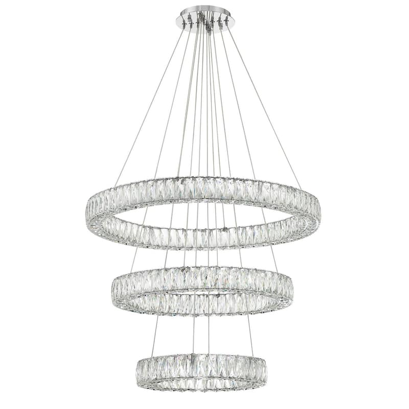 LED Chrome Chandelier