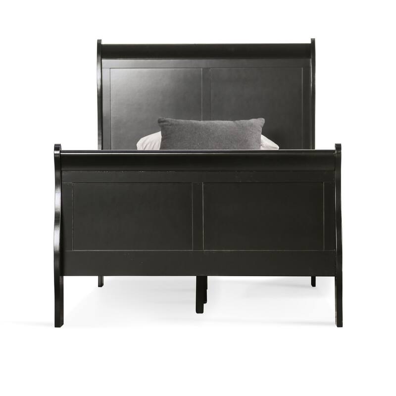 Furniture of America Mayday Modern Solid Wood 2-Piece Sleigh Bedroom Set