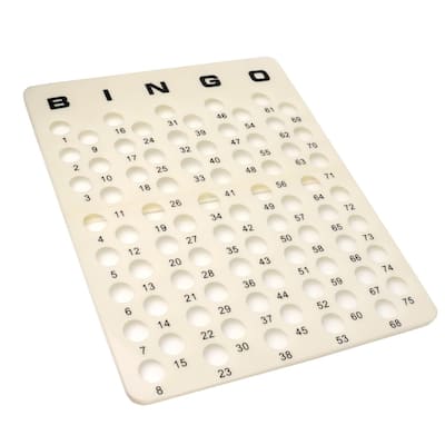 GSE™ Bingo Master Board for 1.5" Ping Pong Bingo Balls, Plastic Bingo Calling Board for Bingo Game - Master Board