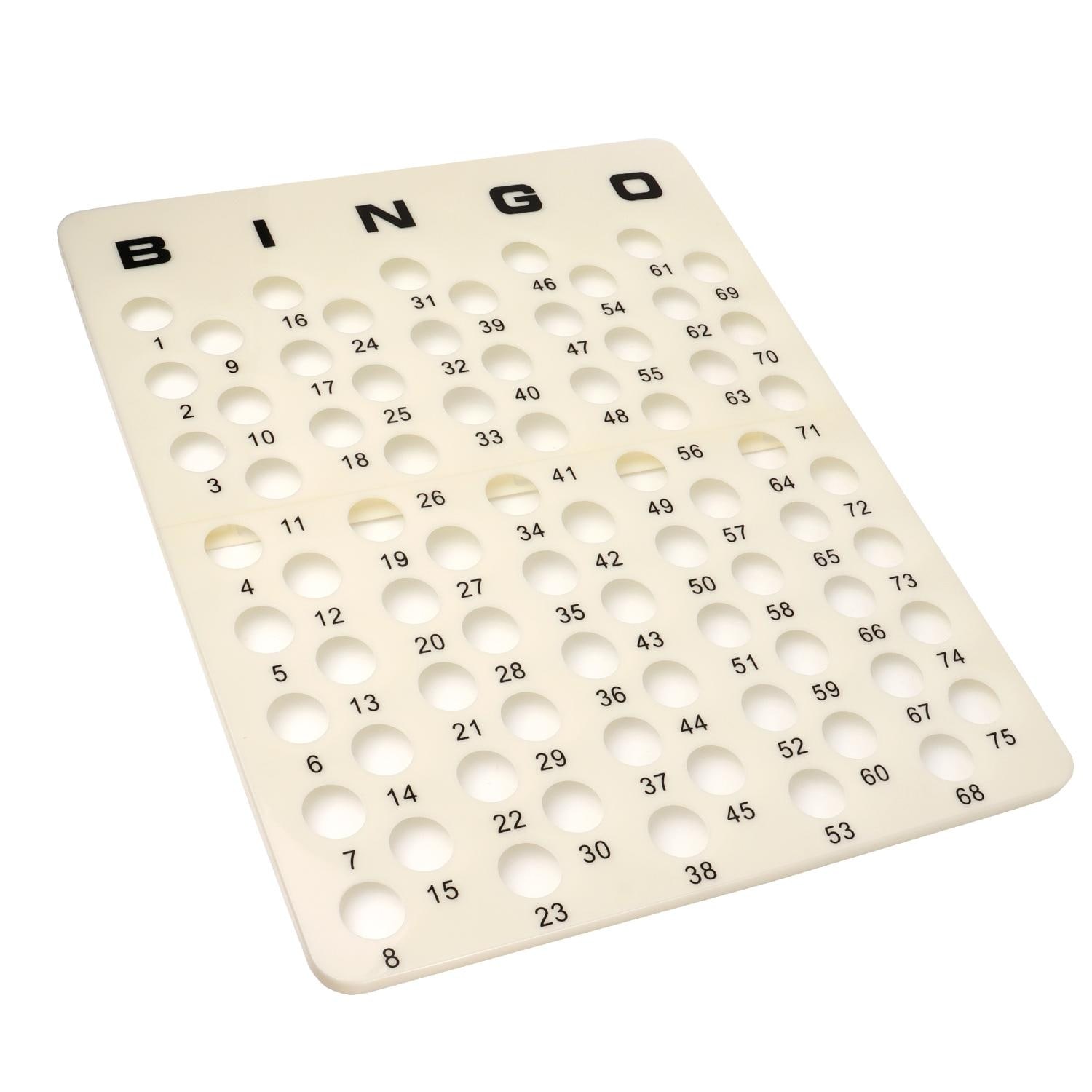 GSE™ Bingo Master Board for 1.5" Ping Pong Bingo Balls, Plastic Bingo Calling Board for Bingo Game - Master Board