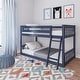preview thumbnail 20 of 58, Max and Lily Twin over Twin Low Bunk Bed Blue