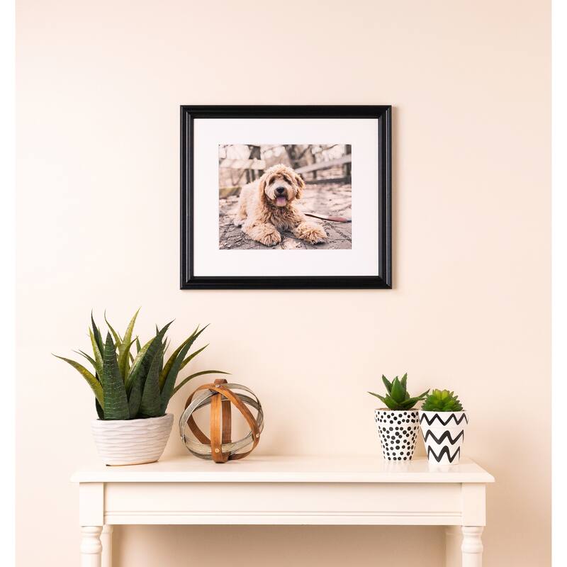 ArtToFrames Classic Waves 8x10 Inch Picture Frame, 1.00 Inch Wood Poster Frame Available in Multiple Colors (60823-8x10)
