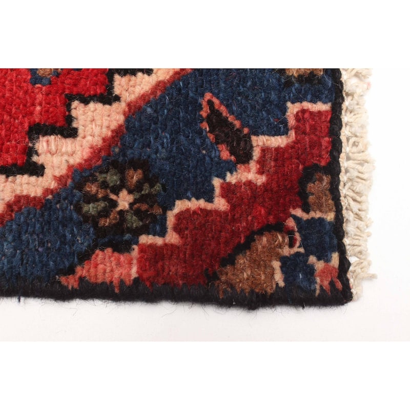 ECARPETGALLERY Hand-knotted Andelz Red Wool Rug - 2'2 x 9'7