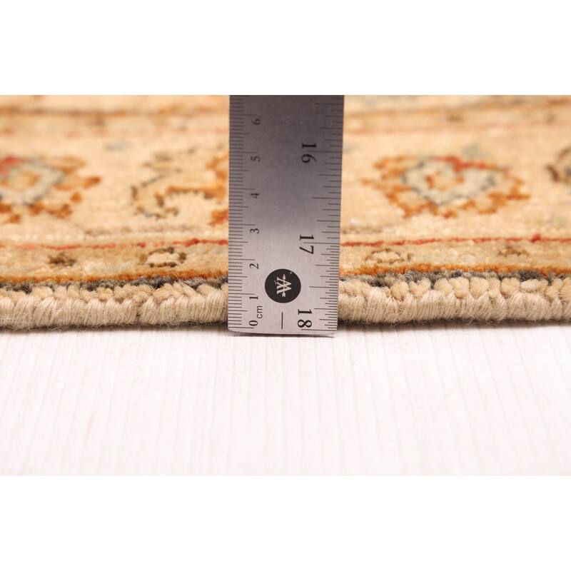 ECARPETGALLERY Hand-knotted Finest Oushak Beige Wool Rug - 3'1 x 4'11