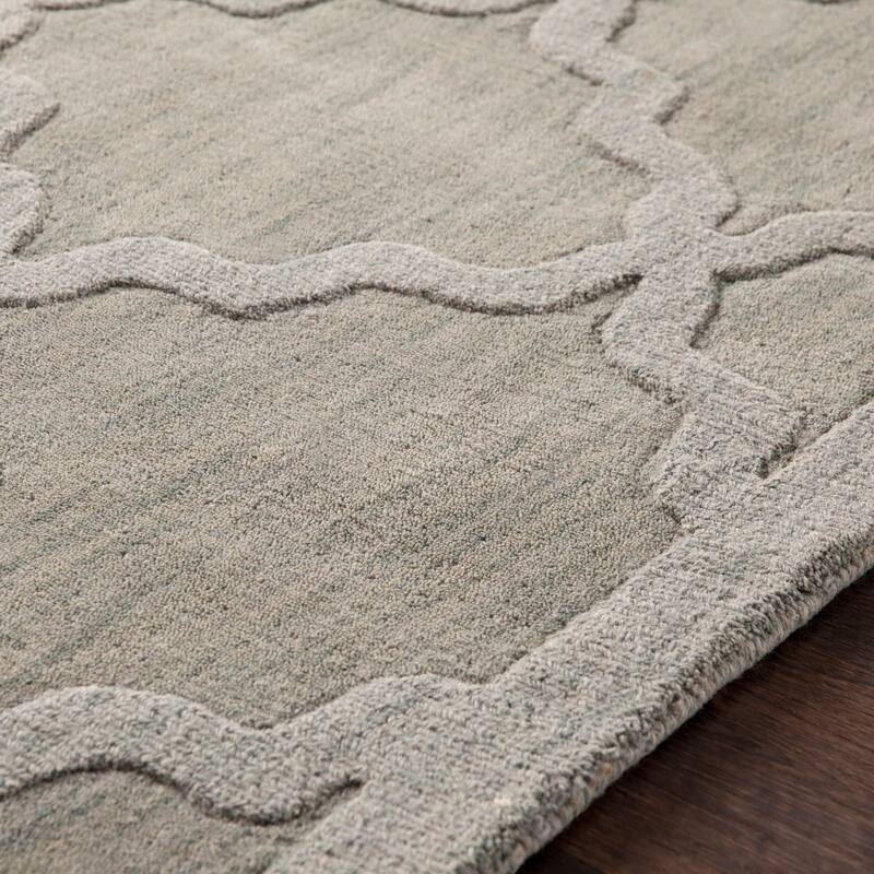 Hand-Tufted Amy Tone-on-Tone Lattice Wool Area Rug