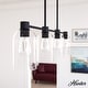 preview thumbnail 1 of 11, Hunter Lochemeade 4-Light Linear Chandelier - Dining Room, Kitchen Island - Modern Farmhouse, Transitional, Industrial Noble Bronze