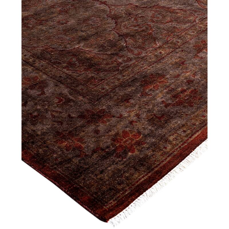 Overdyed One-of-a-Kind Hand-Knotted Area Rug - Brown - 4' 1" x 5' 11"