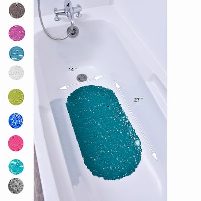 Bubbles Non-Slip Oval Bathtub Mat 28 L x 15 W