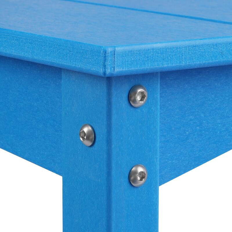 Laguna Hdpe All Weather Outdoor Patio Two Shelf Table