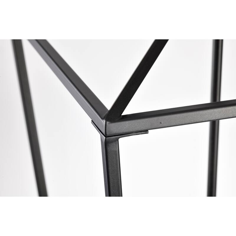 Casper 4-Light Caged Lantern Style Chandelier Ceiling Light with Matte Black Finish