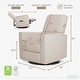 preview thumbnail 9 of 21, Evolur Harlow Deluxe Upholstered Plush Seating Glide Rocker