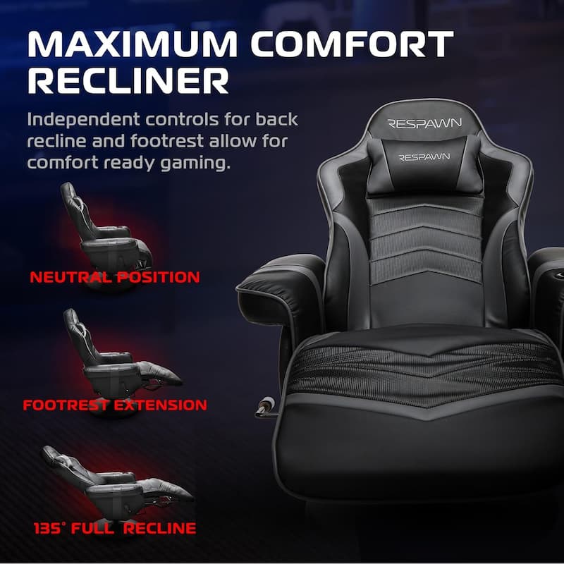 RESPAWN 900 Gaming Recliner - Reclining Gaming Chair with Footrest, Gaming Chair Recliner