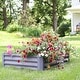 preview thumbnail 2 of 13, Sunnydaze Powder-Coated Steel Raised Garden Bed - 47-Inch Rectangle