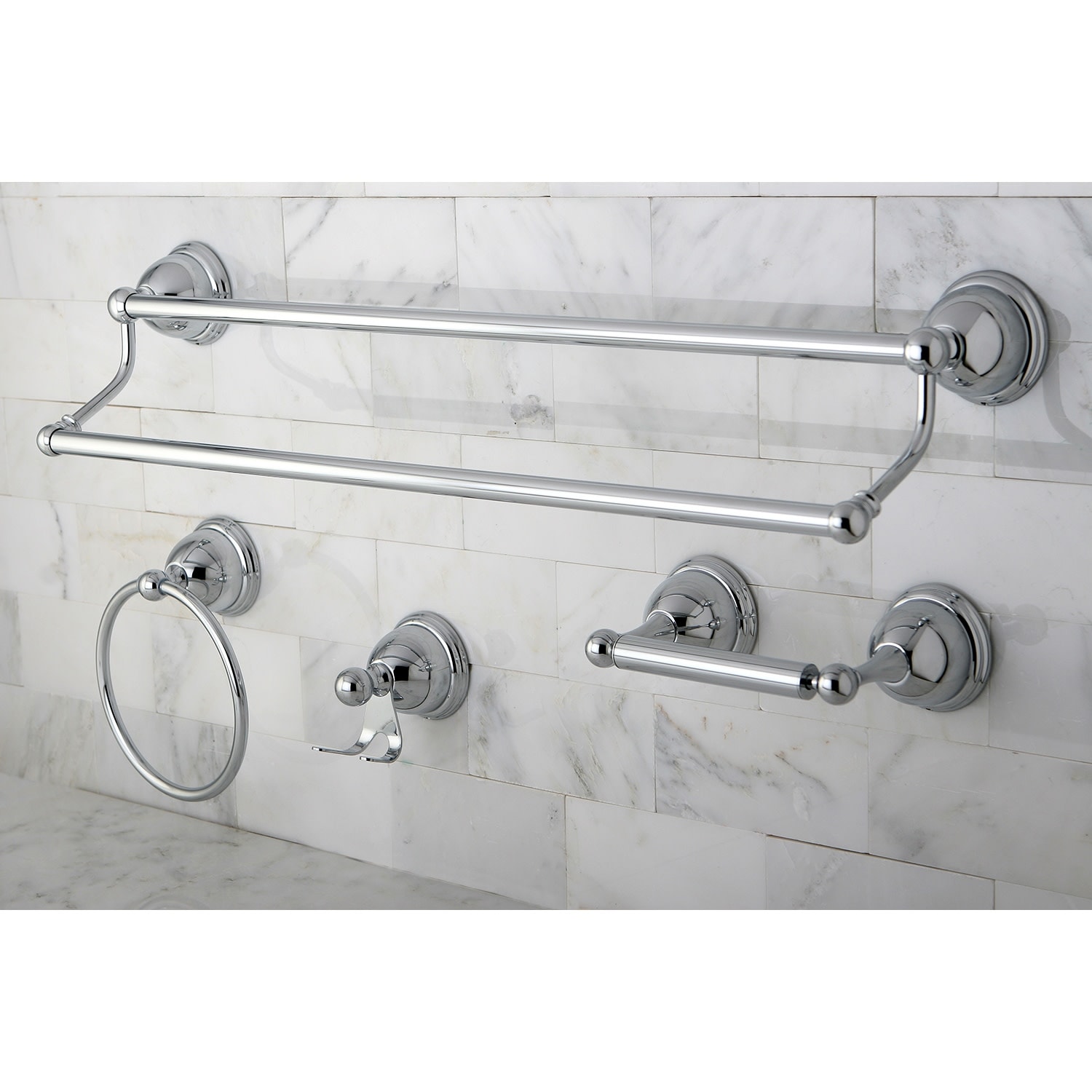 Kenney Home Pole Caddy, Satin Nickel, Shower, Premium