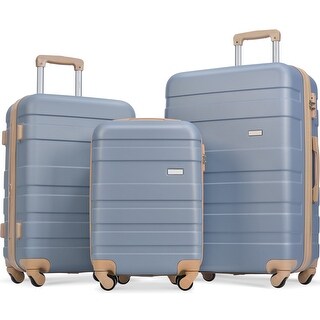 Expandable Spinner Wheel 2-Piece Luggage Set - Light Blue main image 1