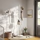 preview thumbnail 14 of 18, Roundhill Furniture Arles Metal Standing Coat Rack White