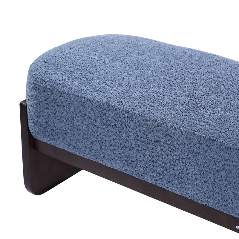 Christopher Knight Home - Havenport Modern Upholstered Bench with Textured Loop Yarn Fabric
