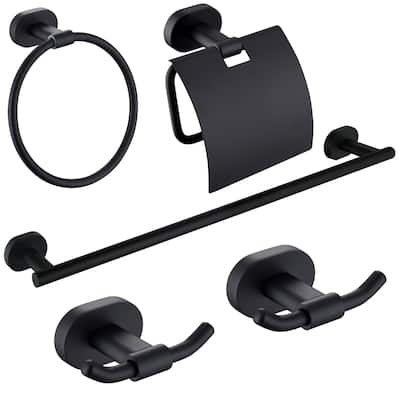 Wall Mounted 5 -Piece Bath Hardware Set