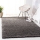 preview thumbnail 115 of 123, SAFAVIEH August Shag Veroana Solid 1.5-inch Thick Rug 4' x 6' - Grey - Rectangle