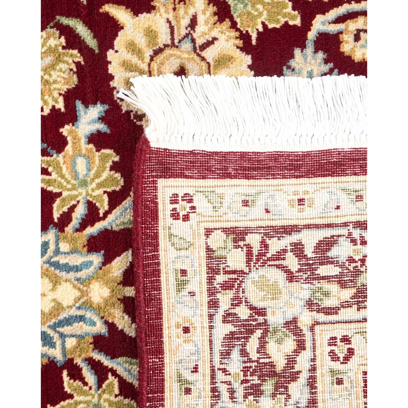 Overton Handknotted Wool Traditional Oriental Red Area Rug - 3' x 5'