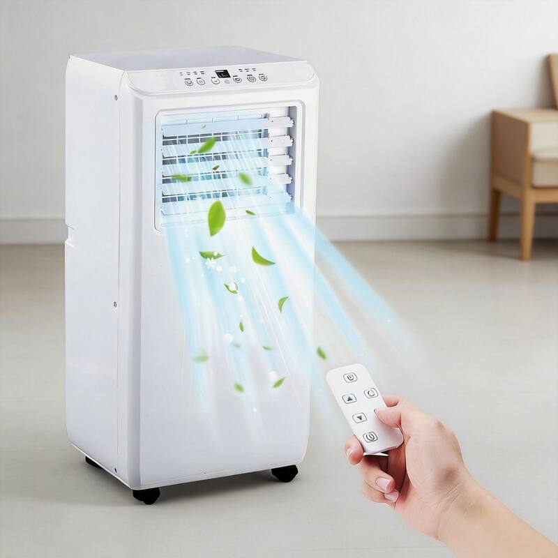 10000 BTU Portable Air Conditioner, Cools up to 450 sq. ft. - White