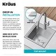 preview thumbnail 103 of 147, KRAUS Kore Workstation Drop-In Stainless Steel Kitchen Sink