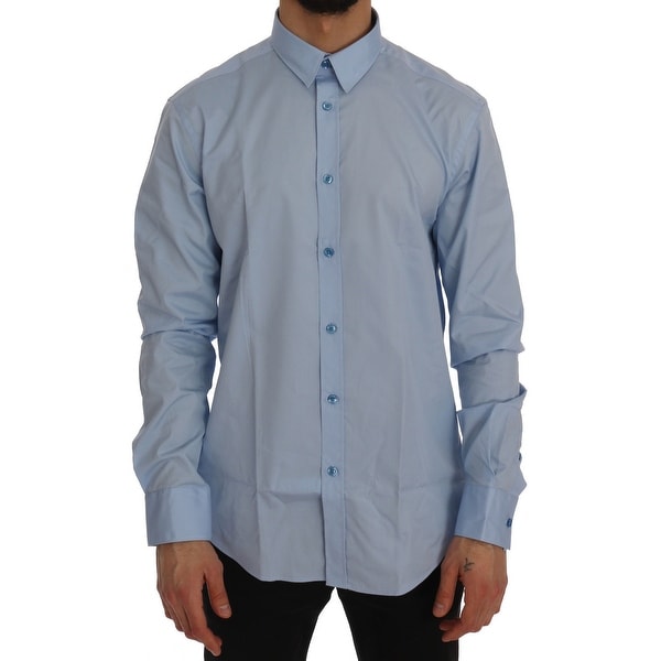 versace blue dress shirt