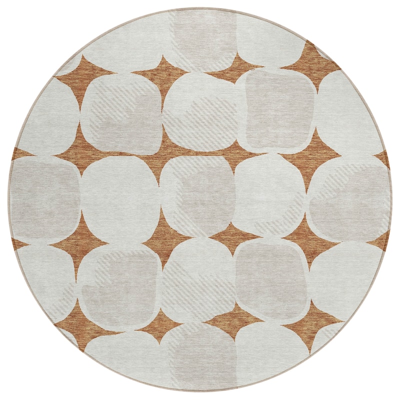 Machine Washable Indoor/ Outdoor Chantille Puffy Modern Rug