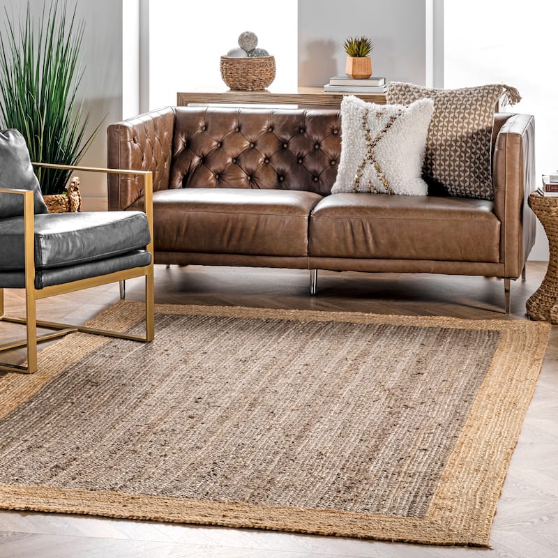 Nuloom Eleonora Casual Jute Area Rug - 3' x 5' - Gray