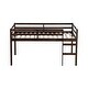 preview thumbnail 10 of 8, Twin Loft Bed with Ladder, Bed Platform of Strengthened Slats, Espresso