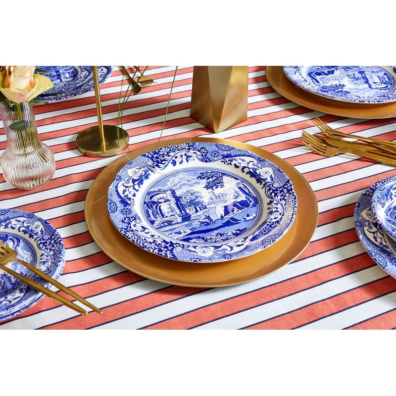 Spode Blue Italian Brocato 12 Piece Set