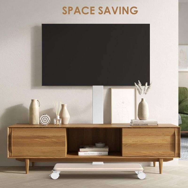 Rolling TV Stand with Power Outlet