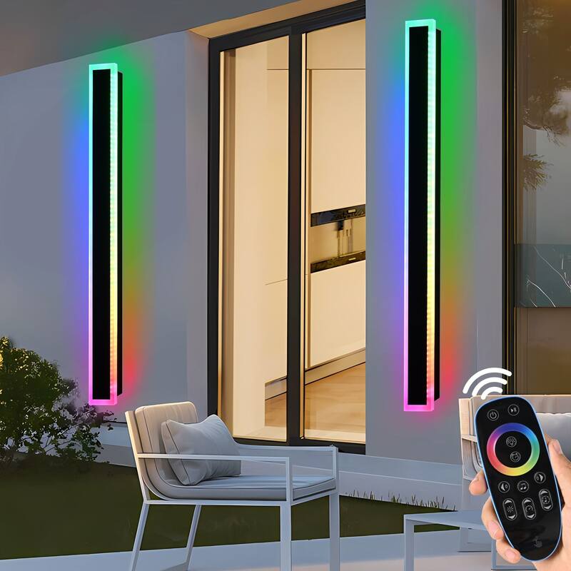 2-Pack 60" RGB Smart Outdoor Wall Lights