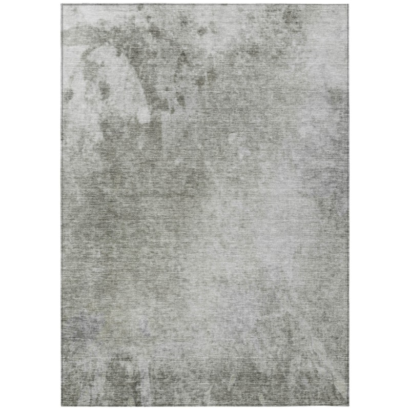 Alx Contemporary Abstract Weather Resistant Blended Style Outdoor Rug
