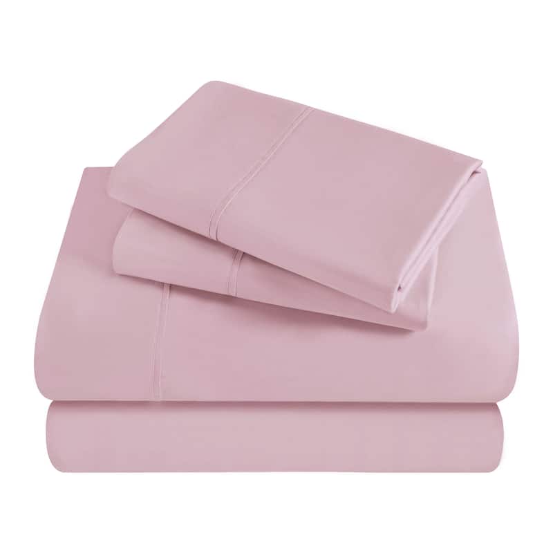 Superior Egyptian Cotton 300 Thread Count Solid Deep Pocket Sheet Set