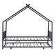preview thumbnail 15 of 29, Twin Size Metal House Bed with Twin Size Trundle