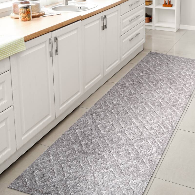 JONATHAN Y Ankara Neutral Diamond Trellis Indoor/Outdoor Area Rug