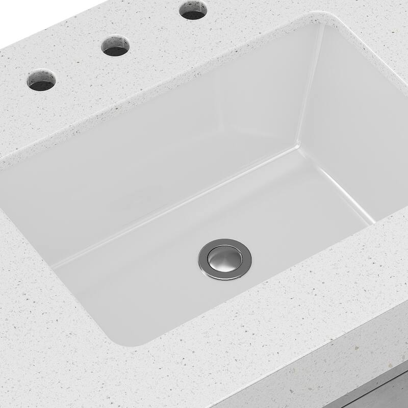 Moasis 40"/48" Wide Floating Wall Mounted Bathroom Vanity with 2 Drawers & 2 Storage Cabinet