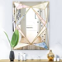 Designart Copper Spruce 1 Mid Century Mirror Wall Mirror Overstock 28022171