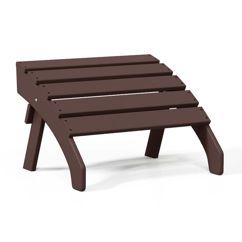 Polytrends Altura Outdoor Adirondack Folding Ottoman