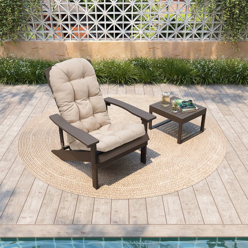 Outdoor Adirondack Chair Cushion Rocking Chair Cushions Thickened Patio Chair Pad with Sunbrella