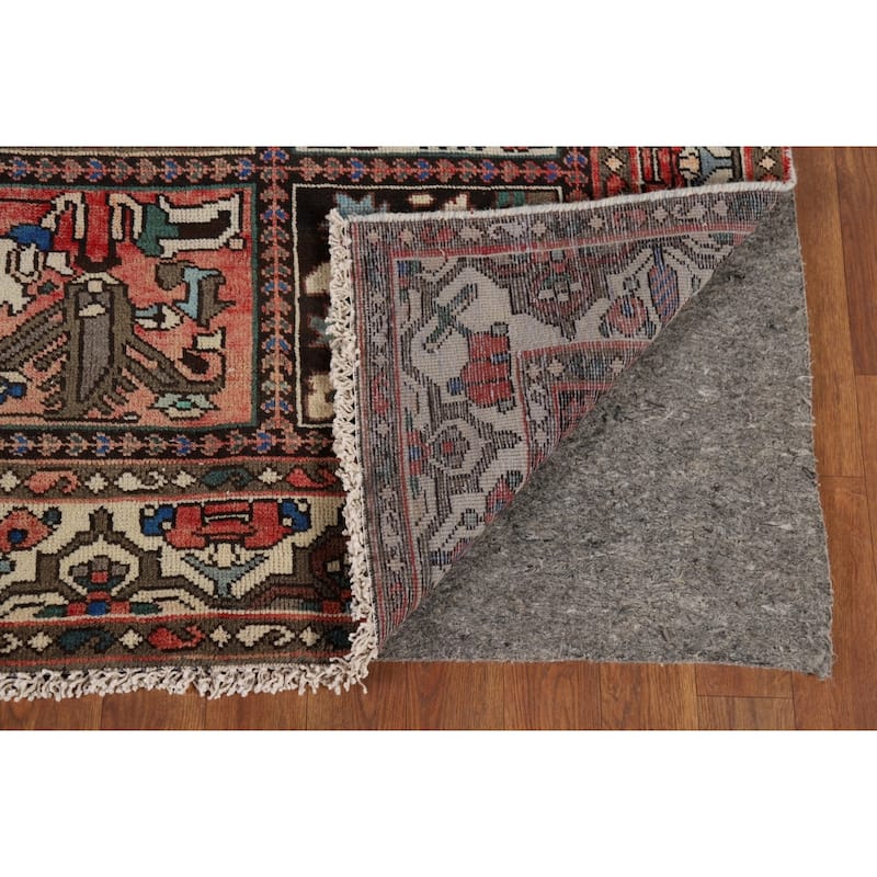 Traditional Bakhtiari Vintage Persian Rug Hand-Knotted Wool Carpet - 6'5" x 9'7"
